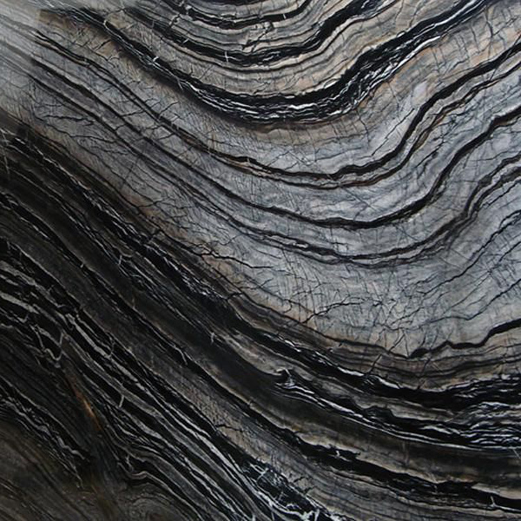 Black Wooden Vein Marble Slabs