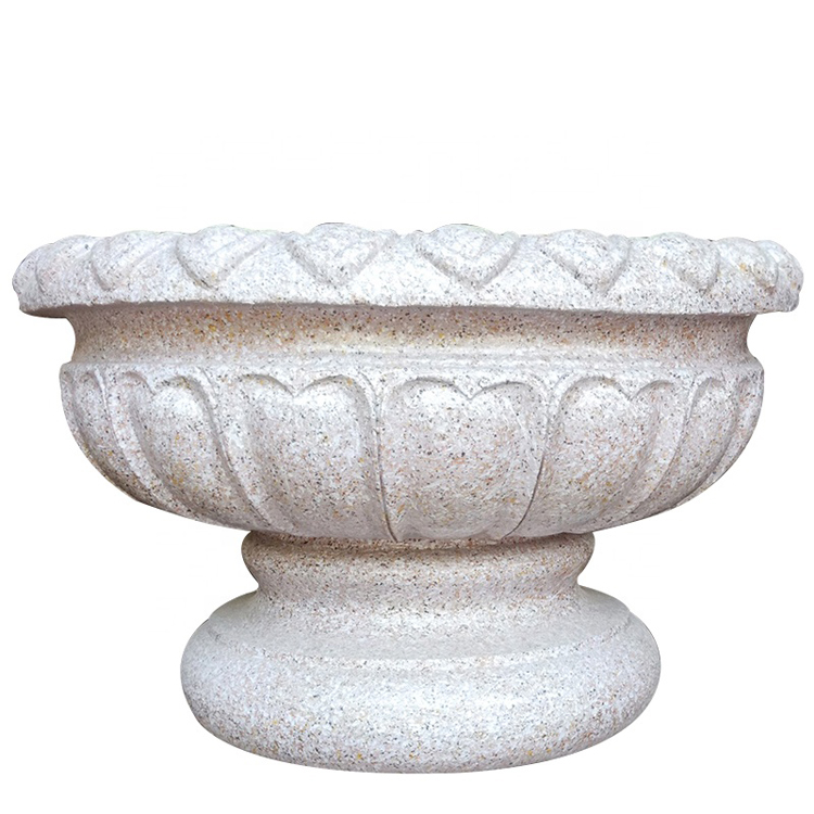 Factory Price Natural Stone Flower Pot